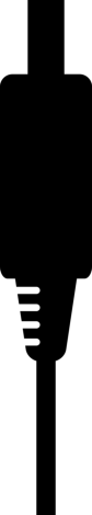 Phone Plug Stencil Svg Design File, Free Vectors File